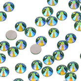 Peridot AB Glass FlatBack Rhinestones Silver Back WholesaleRhinestone